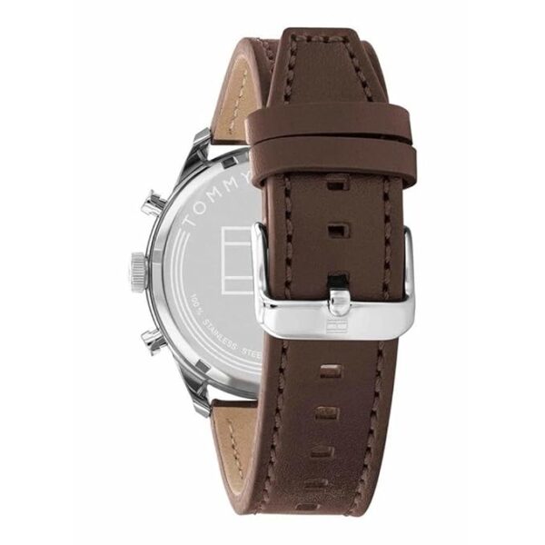 Tommy Hilfiger Mens 44 mm Matthew Blue Dial Leather Analog Watch - Image 2