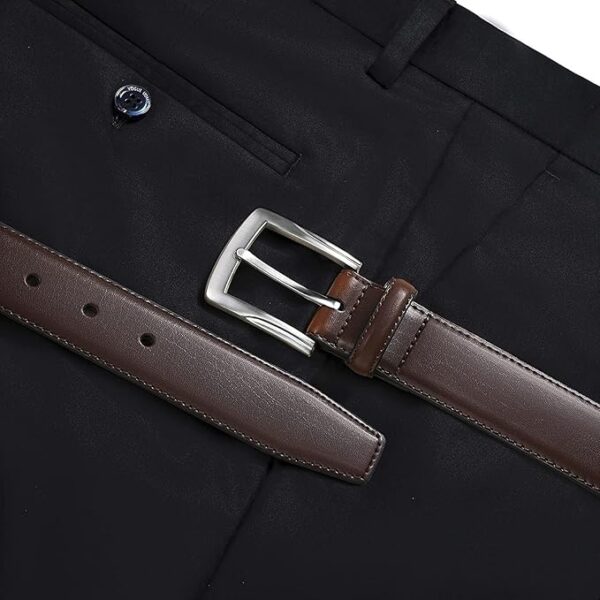 ZORO Vegan Leather Belt for Men | Formal/Casual | Can be fits on upto 30 to 44 inches waist size - Image 4