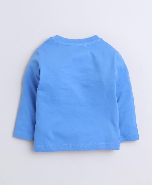 BUMZEE Royal Blue Baby Boys Full Sleeves Jabla & Pyjama Set (Peb9556) - Image 3